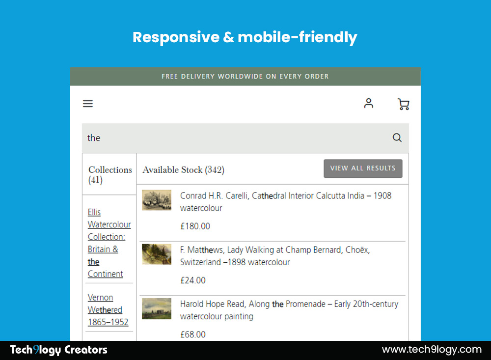 Responsive & mobile-friendly